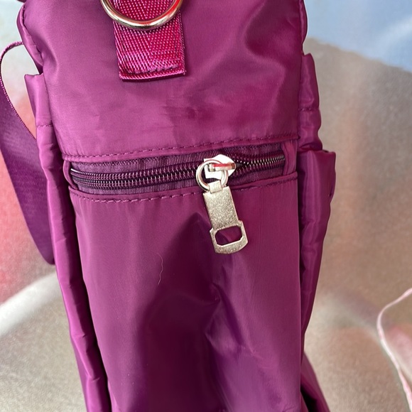Purple nylon tote bag NWOT - Picture 9 of 12